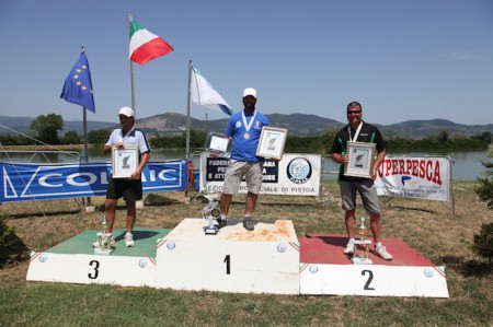 Podio 18° Campionato Italiano pesca alla carpa 2013