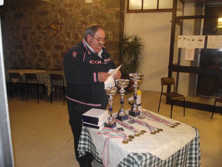 Guidi Giancarlo Premiaziome Trofeo Sociale 2011
